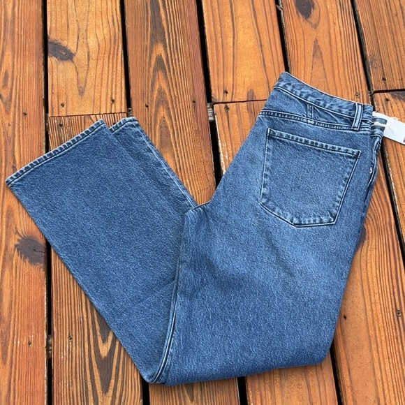 NWT Daily Blue Denim by AG Classic Straight Leg Acid Wash Jean Size 30 - Picture 7 of 10